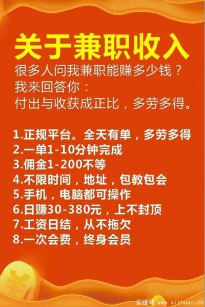 晚上兼职的工作推荐