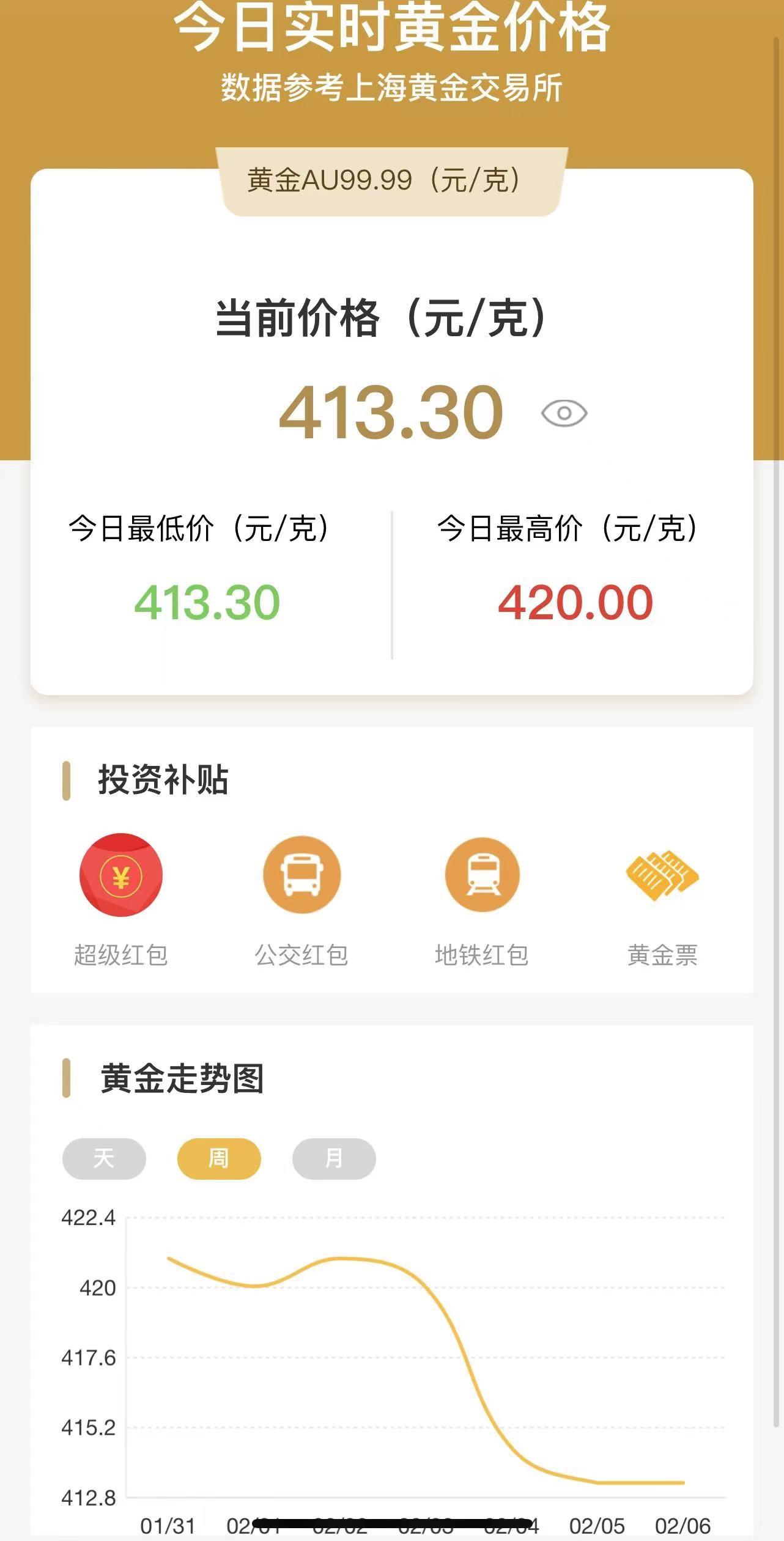 今日黄金饰品价格走势分析