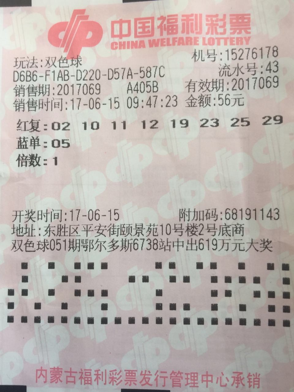 中国福利彩票双色球第96期开奖结果查询与解析