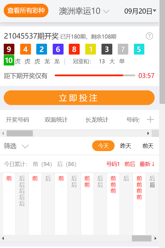 新澳六开彩历史开奖记录10月9日